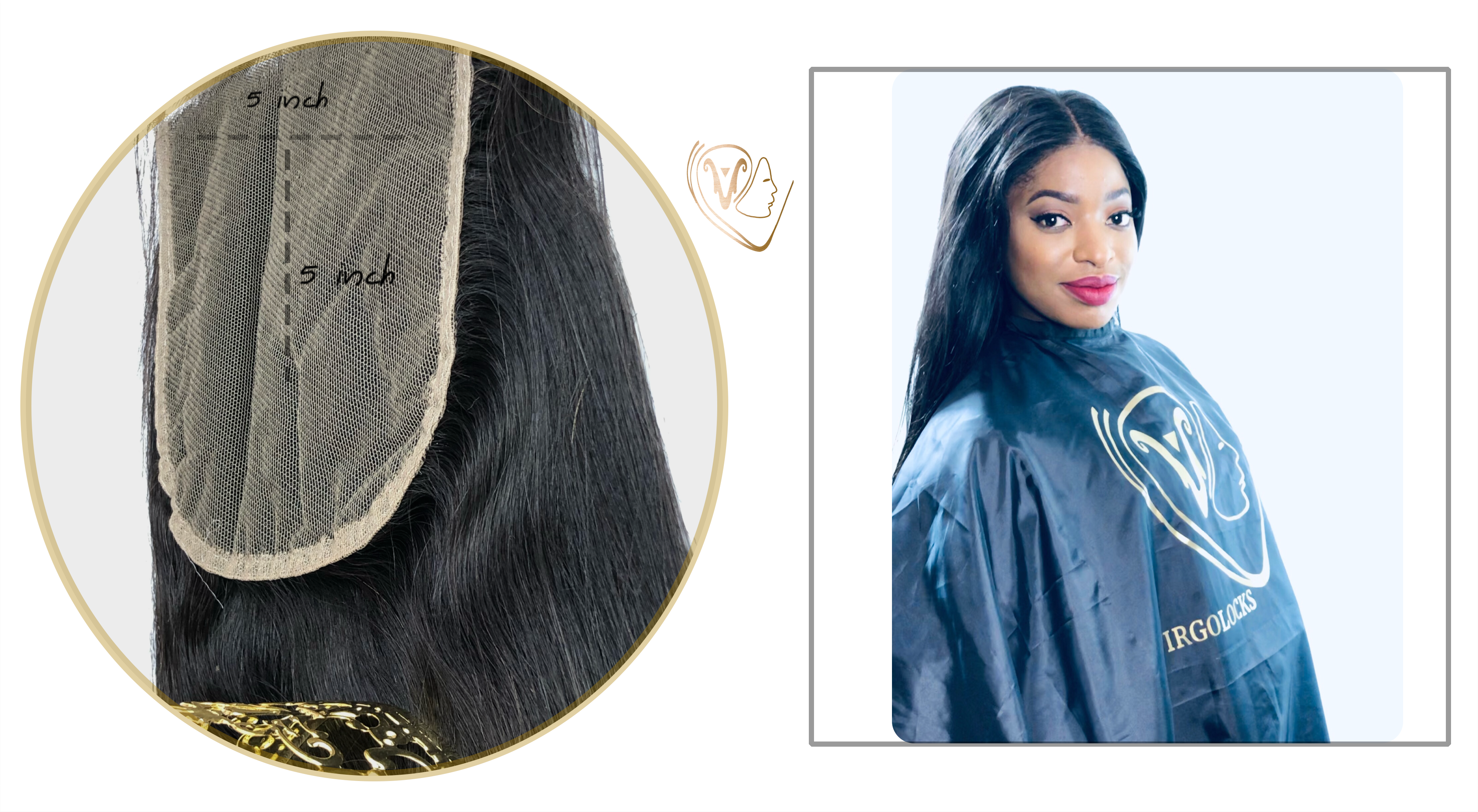 Customised 100 Remy human hair Swiss lace Closure 5x5 Virgolocks